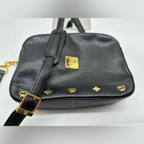 **Sale Alert ***EUC Vintage MCM made in Germany Black Crossbody with a dust bag - Picture 1 of 16